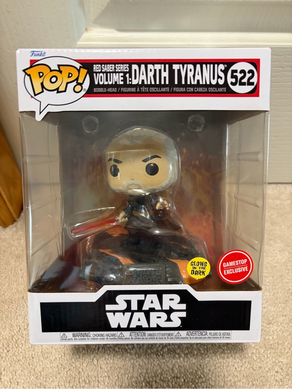 Star Wars Red Saber Series Darth Tyranus Funko Pop